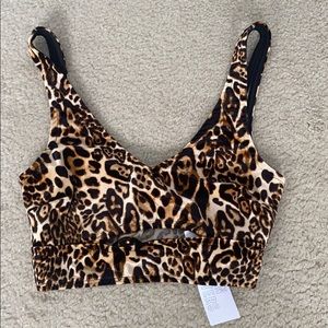 Cropped Cheetah Tank